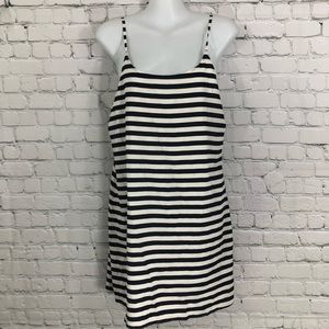 Alice + Olivia Silk Blend striped slip dress